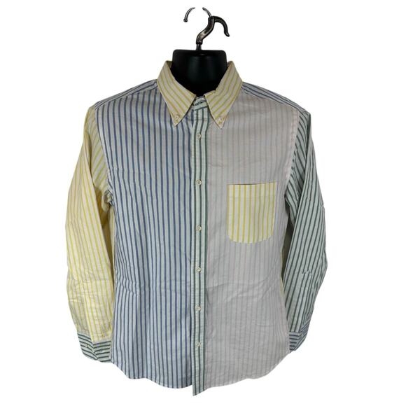 Rowing Blazers Colorblock Stripes Longsleeve Shirt Dress Casual Multicolor Small
